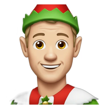 Jonathan Toews dressed as an elf sticker
