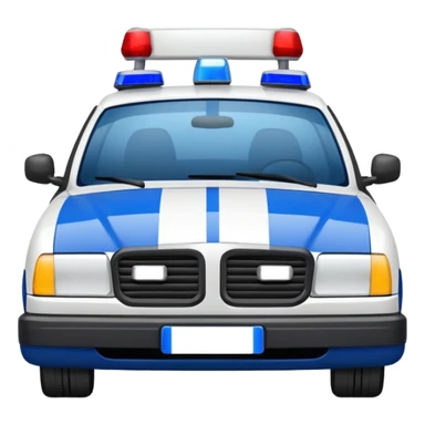 police car de face france sticker