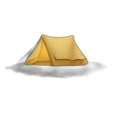 Tent by lake sticker