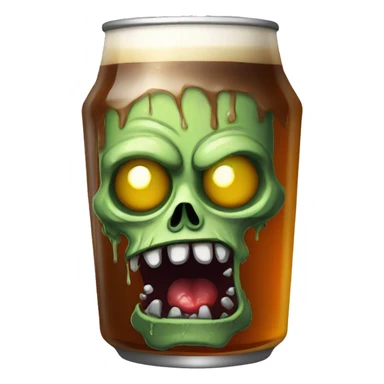 Zombie drink beer sticker