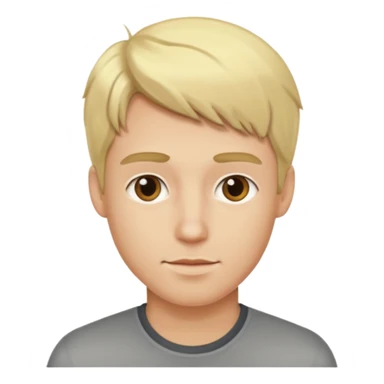 blonde guy with girl features sticker