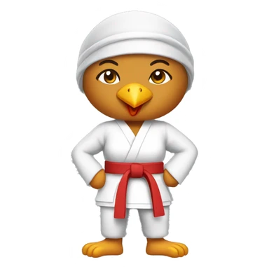 karate female chicken sticker