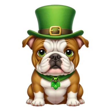 Leprechaun Bulldog  sticker