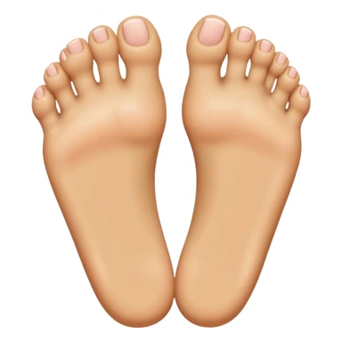 a foot with all toes curled but not the middle one sticker