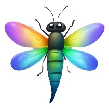Rainbow firefly sticker