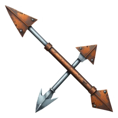 arrow old still and metaL sticker