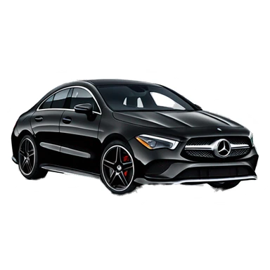 Mercedes benz CLA 2024 black sticker