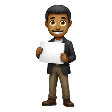 Guy holding sign saying Leonte’s a idot sticker