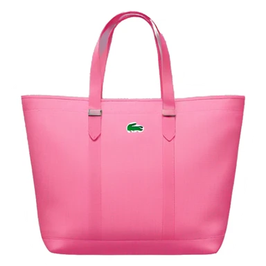 pink lacoste tote bag sticker