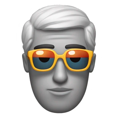 Pez con gafas de sol sticker