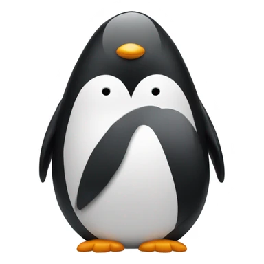 Penguin blowing kiss sticker