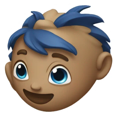 cœur bleu foncé sticker