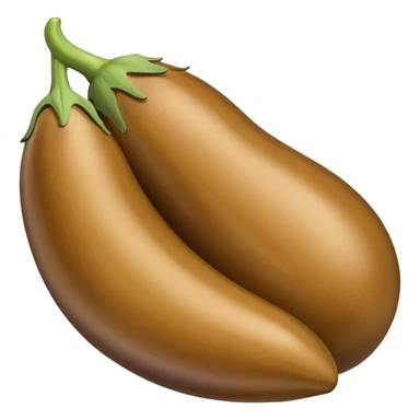Light brown eggplant sticker
