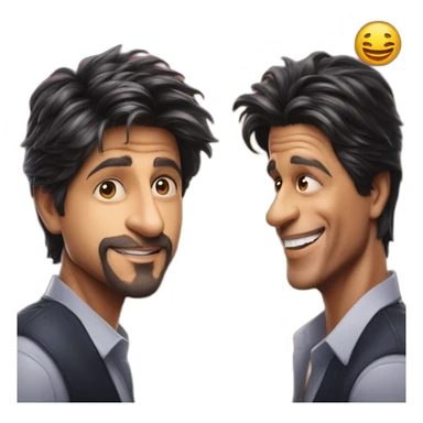 hritik roshan with shah rukh khan sticker