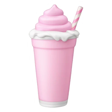 milkshake from the bow store pink sticker
