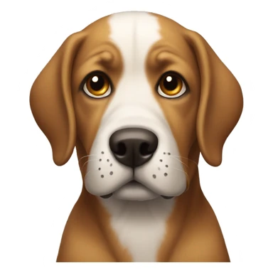 Perro con pena  sticker