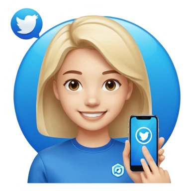 A realistic close-up photo of a professional-looking person smiling, with a blurred high-tech office background. Next to the person's face, there is a floating Instagram Blue Verified Badge. The lighting is cinematic, and the image looks like a high-end profile picture." sticker