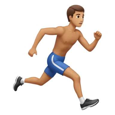 Man trying to catch up to car sticker