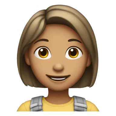 a girl saying hi sticker