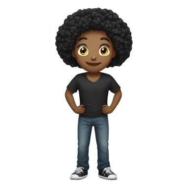 Casal ele negro com cabelos raspados e ela loira de cabelos longos  sticker