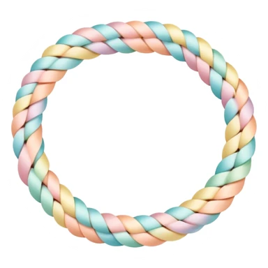 Colorful pastel friendship bracelet sticker