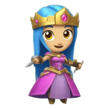 Clash Royale princess sticker