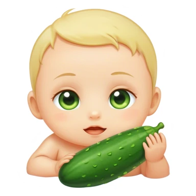Baby spa day cucumber eyes  sticker
