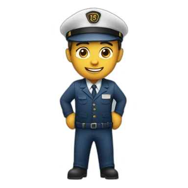 train conductor sticker