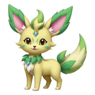  Fey Toony Espurr-Leafeon-Skitty-Delcatty-Sprigatito-Purrloin-fusion-hybrid sticker