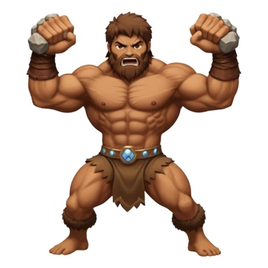 beast titan throwing rocks sticker