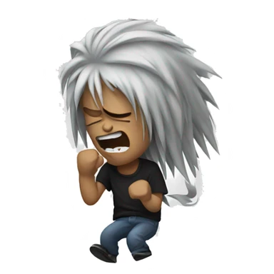 Headbanging sticker