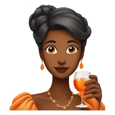 princess drinking aperol sticker