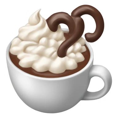 Girly hot chocolate with cream sticker