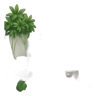 house white stairs and plants sticker