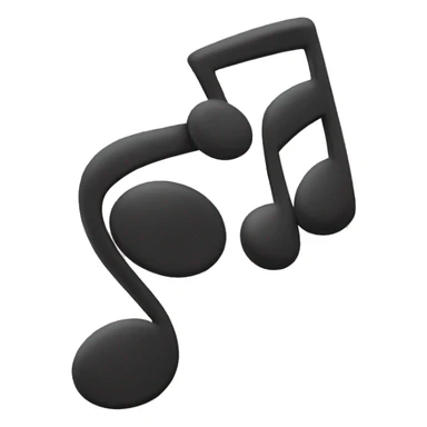 musical notes hugging  sticker