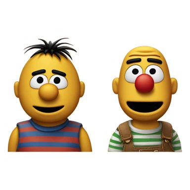 Bert and Ernie  sticker