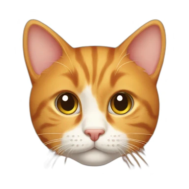 a ginger cat looking very cute sticker