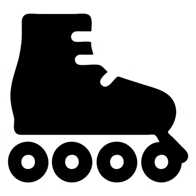 roller skates with a brake sticker