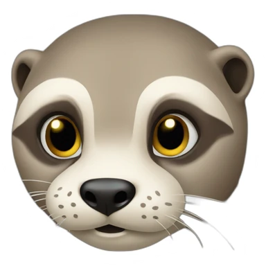 Loutre sur totrue sticker