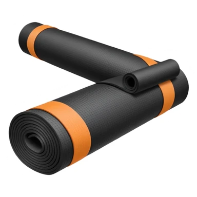 Yoga Mat black sticker