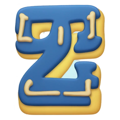 i and number3 with blue background sticker