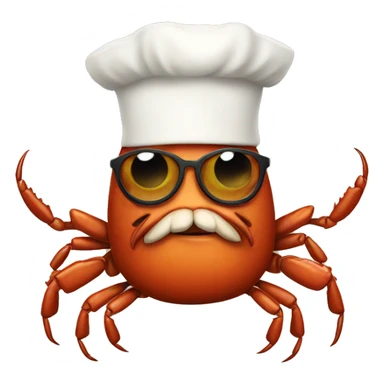 Crab with Beard sticker