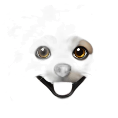 black Pomeranian spitz sticker