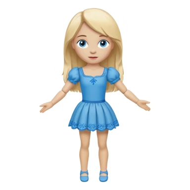 Icon for Puppet Theater: a girl puppet body sticker