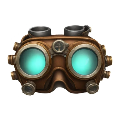 A pair of steampunk goggles sticker