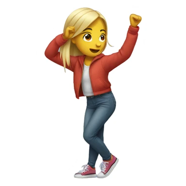 girl doing dab sticker