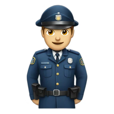 French policeman sticker