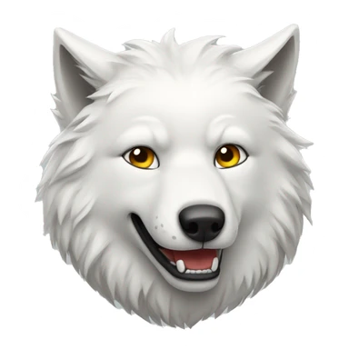 White wolf  sticker