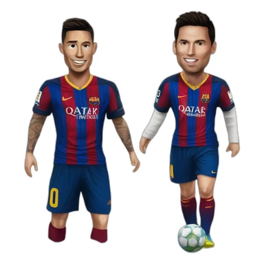 ronaldo frappe messi sticker