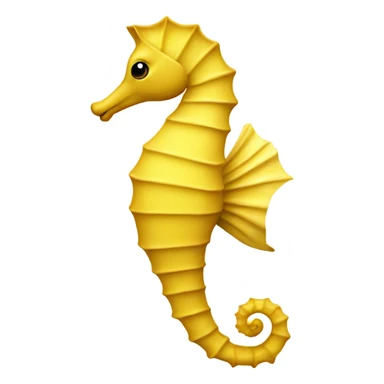 Yellow seahorse sticker